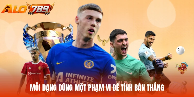 Mỗi dạng dùng một phạm vi để tính bàn thắng