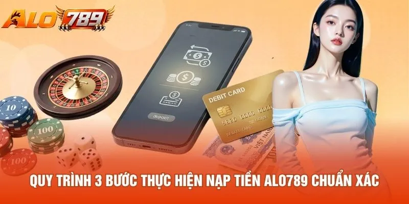 Quy trình 3 bước thực hiện nạp tiền ALO789 chuẩn xác