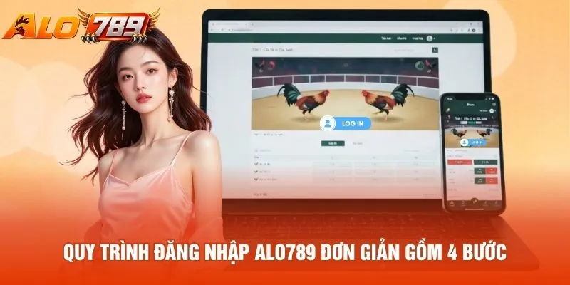 Quy trình đăng nhập ALO789 đơn giản gồm 4 bước
